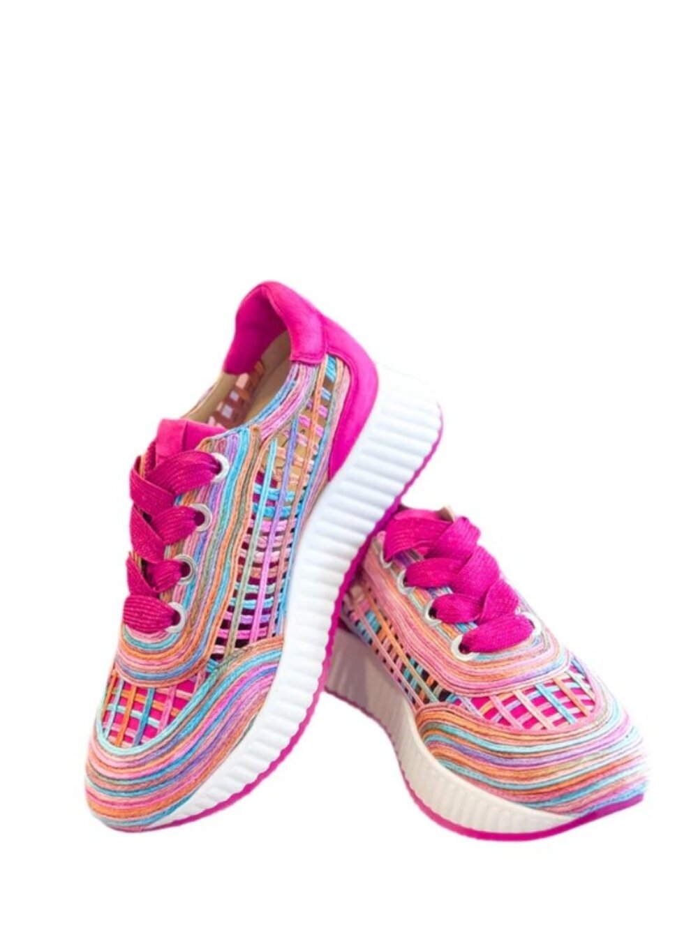 SOFTWAVES ARDI SNEAKER IN FUCHSIA Size - 39 (8.5)